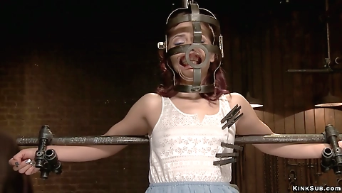 Sexy young chick fucks with dildo