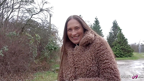 Horny brunette got fucked by horny party