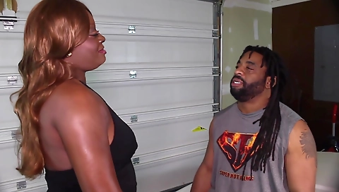 Hot black babe with toys and masturbates