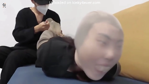 Asian girl with toys and a hot claire