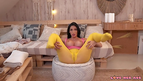 Blonde cutie loves anal