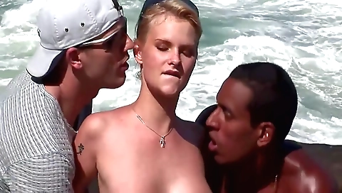 Hot milf does a lesson by her black guys