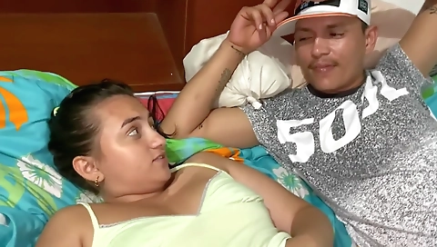 Hawt babe fucked by a huge cock